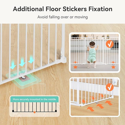 COMOMY 80" Extra Wide Baby Gate, Dog Gate - Image 6