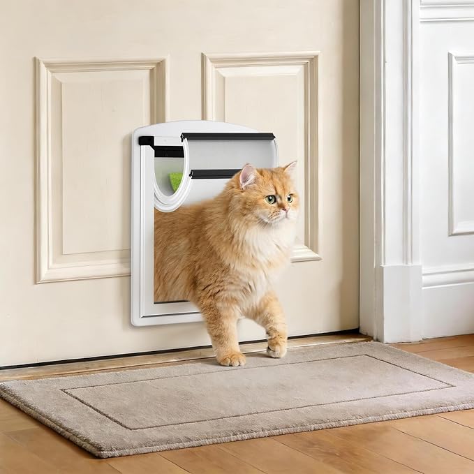MAVRICFLEX Cat Door for Door, All-Stainless Steel Frame Cat Door - Image 2