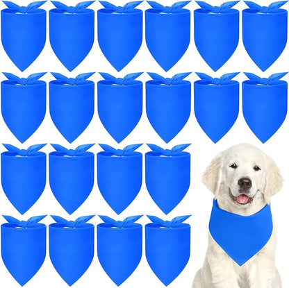 Abbylike 20 Pcs Sublimation Blank Dog Bandanas Plain Bandanas by Abbylike