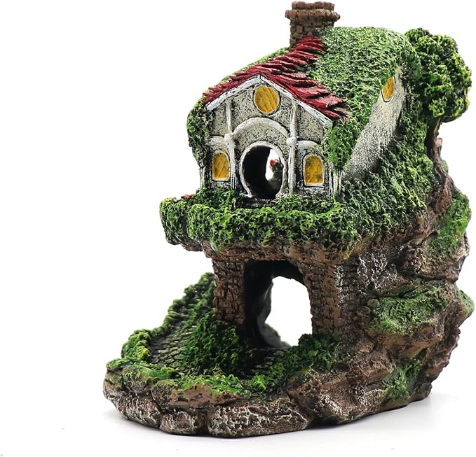 Aquarium Decor Hideaway Cave, Betta Fish Tank House Accessories - Image 9