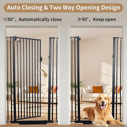 59“ Extra Tall Cat Gate for Doorway：29.4-33.4” Wide Pet Gate, Auto Close/One - Image 7