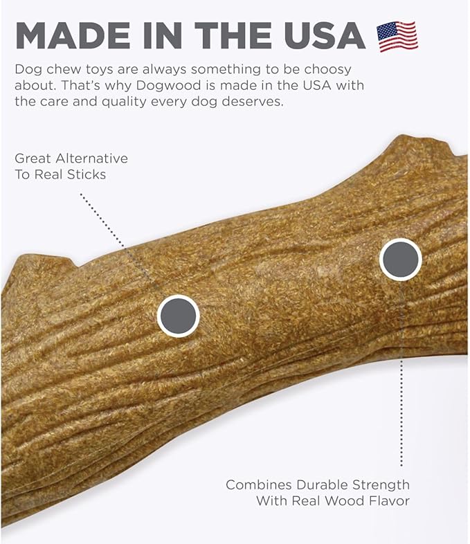 Pupstages Dogwood Dog Chew Toy – Real-Wood Blend, Natural Flavor & Texture - Image 3