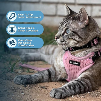 Voyager Step-in Lock Adjustable Cat Harness w. Cat Leash Combo Set - Image 5