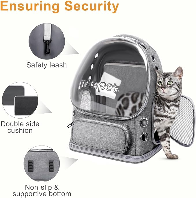 Breathable Cat Bubble Backpack Large Space Pet Carrier Backpack Expandable - Image 6