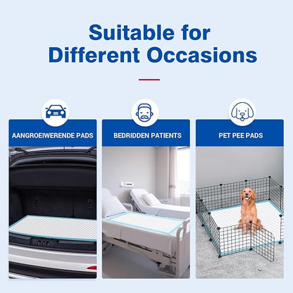 Bed Pads Disposable 40"X60" Super Absorbent Pee Pads, Oversized Underpads - Image 8