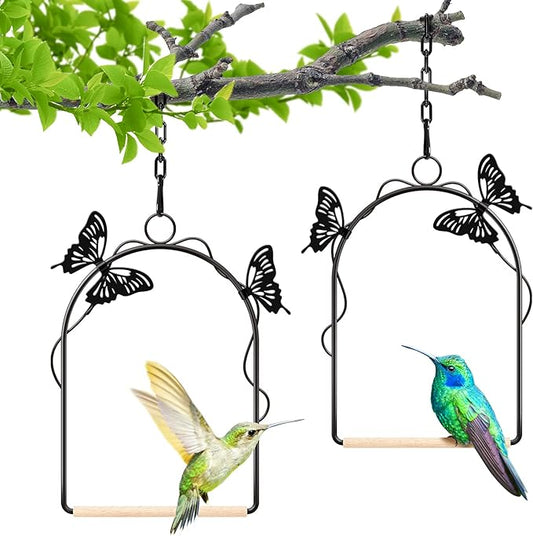 Hummingbird Swing 2 Pack Attractive Hummingbird Perch by TopWoot