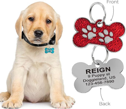 Personalized Dog Cute Paw Pet ID Tag - Image 4