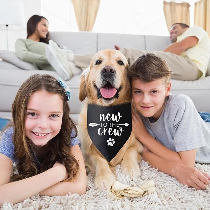 New to The Crew Dog Bandana New Puppy Announcement Gift - Image 4
