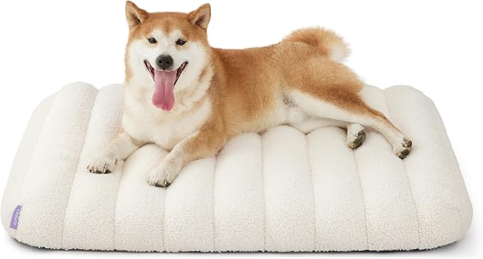 LE SURE Cute Orthopedic Dog Bed Medium Size Dog, Waterproof Chic Flat Pet Beds by Lesure