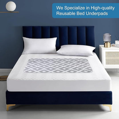 OUTCREATOR® Washable Bed Pads 34" x 36", Incontinence Mattress Protector - Image 7
