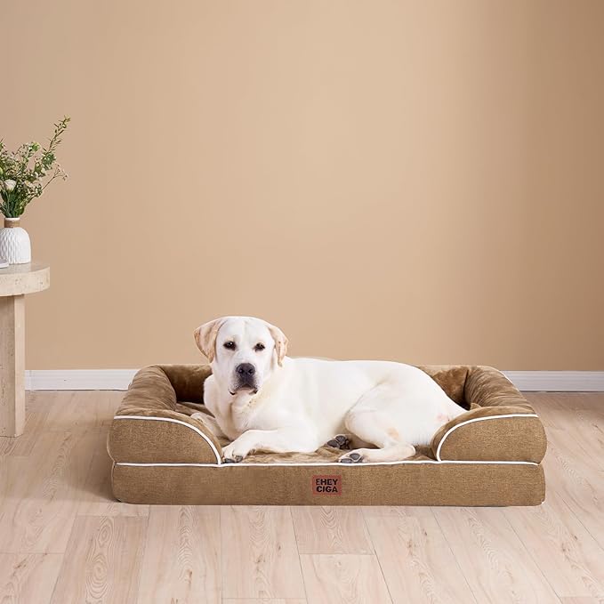 EHEYCIGA Orthopedic Dog Beds for Extra Large Dogs, Waterproof Memory Foam XL - Image 9