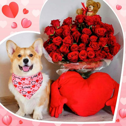 Youyole 120 Pcs Valentine's Day Dog Bandana Bulks Love Dog Bandanas Valentine's - Image 6