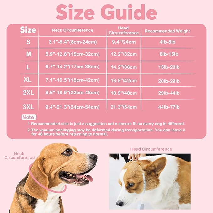 IDOMIK Dog Recovery Collar, Waterproof Soft Dog Cone After Surgery, Comfy - Image 2