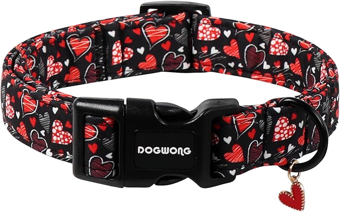 DOGWONG Valentine's Day Dog Collar by DOGWONG
