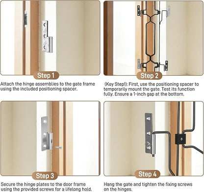 Retractable Dog Gate for Front Door 35.4" Wide 30.7" Tall Automatic Retractable - Image 6