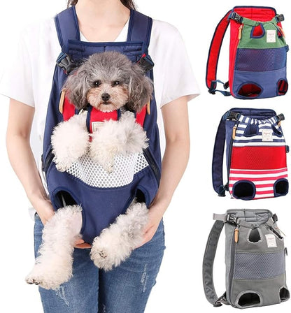 Dog Carrier Backpack, Pet Front Carrier Backpack Legs Out Dog Chest Carrier by Coppthinktu