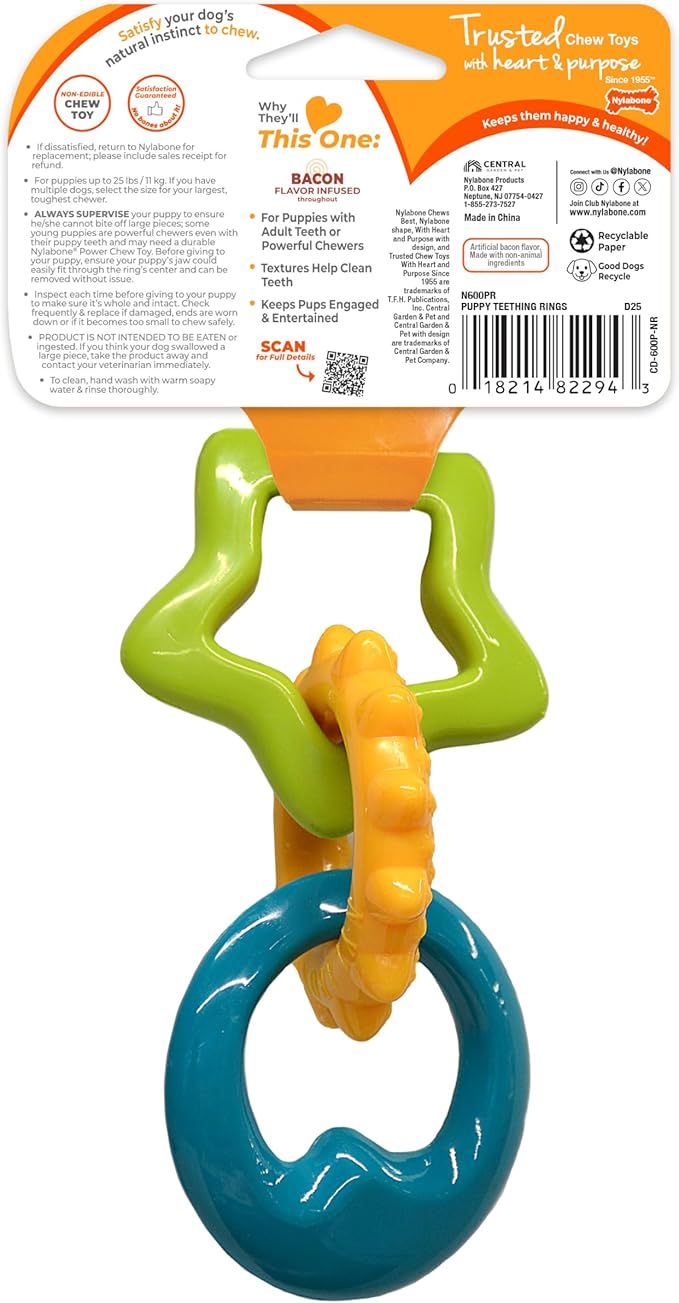 Nylabone Teething Rings Puppy Power Chew Toy - Image 9