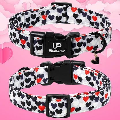 Valentine's Dog Collar, UP URARA PUP Love Heart Adjustable Pet Collar - Image 2