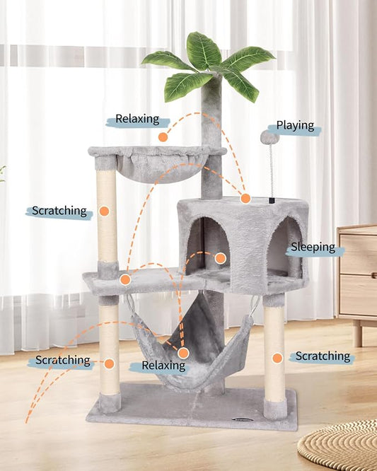 KIYUMI Cat Tree Cat Tower Condo - Image 2