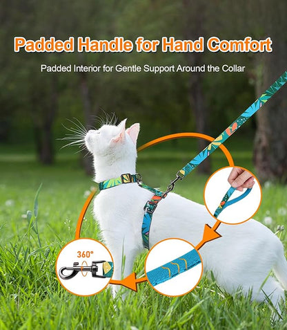 Halypet Cat Harness and Leash Set, Escape Proof Cat Harness, Soft Comfortable - Image 5