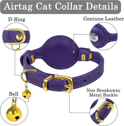 OOPSDOGGY Leather AirTag Cat Collar - Image 3