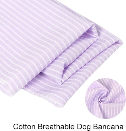 ARING PET Summer Dog Bandana-Cute Lavender Dog Bandanas, Comfortable Pet Scarf - Image 2