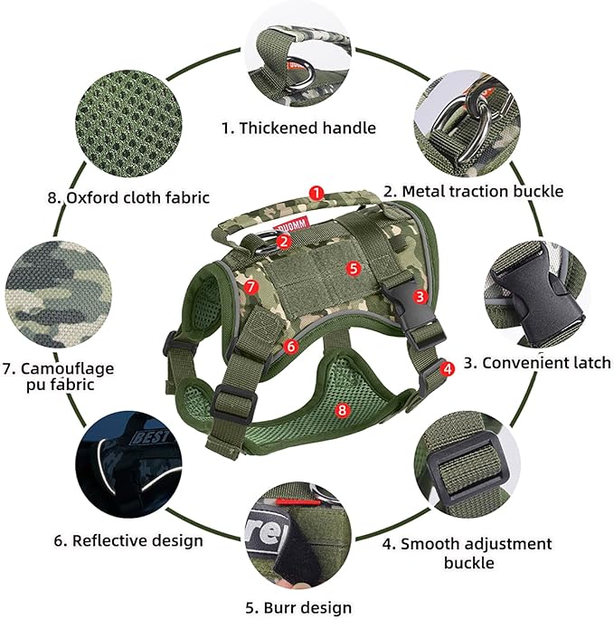 Dog Harness and Leash Set, Small Sized No Pull Pet Harness - Image 7