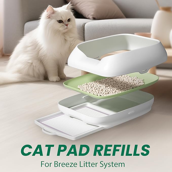 IMMCUTE Multi-Cat Litter Pads 16.9" X 11.4", 30 Ct, Odor Control, Thickened - Image 8