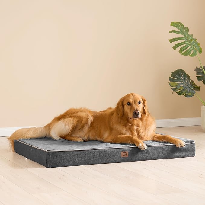 EHEYCIGA Waterproof Dog Bed Orthopedic 47"x29", Memory Foam Pet Bed - Image 8