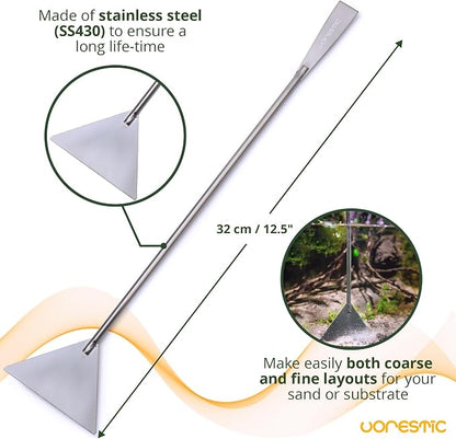 VORESTIC 4Pcs Aquascaping Tools, Stainless Steel Aquarium Tweezers, Scissors - Image 5