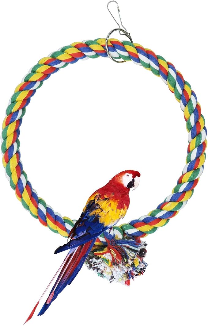 WishLotus Bird Swing, Cotton Rope Swing by BuyItNow