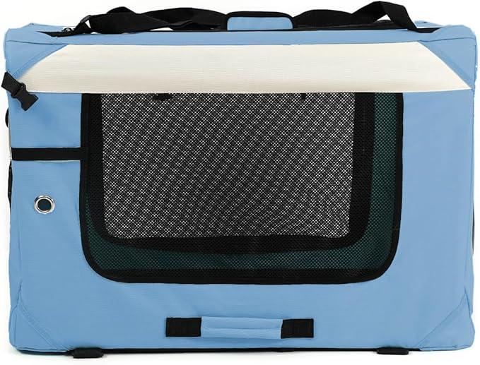 Collapsible Travel Dog Crate Portable Soft-Sided Pet Kennel Extra Large Cat - Image 4