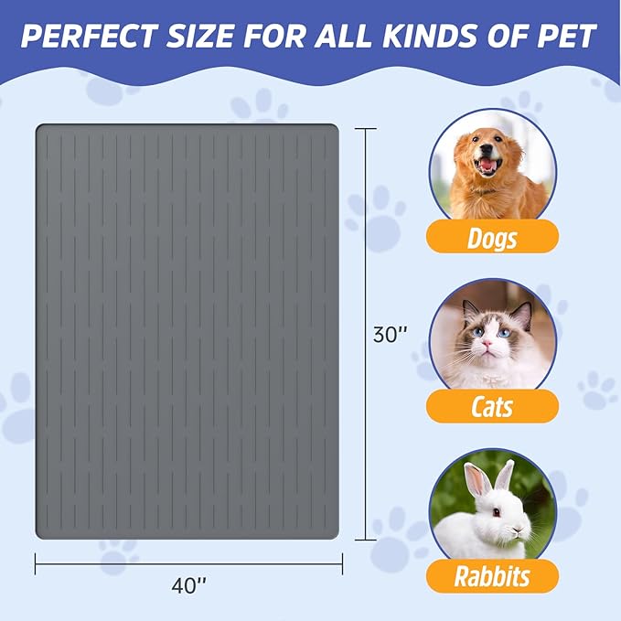 Large Dog Mats for Food and Water - Image 2