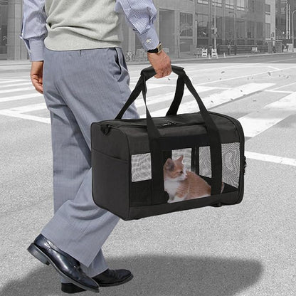 Travel Carrier for Cats, Cat Soft-Sided Carriers Ventilated Breathable Foldable - Image 5