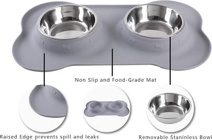Hubulk Pet Dog Bowls 2 Stainless Steel - Image 3