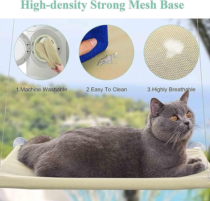 Cat Hammock with Suction Cups - Image 6