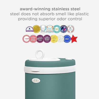 Ubbi Stainless Steel Diaper Pail, Odor Locking, No Special Bag Required - Image 4