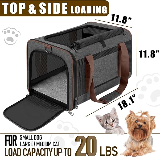 Small Dog Carrier Cage Soft Chihuahua / Softshell Big Cat Carrier Maine Coon / - Image 3