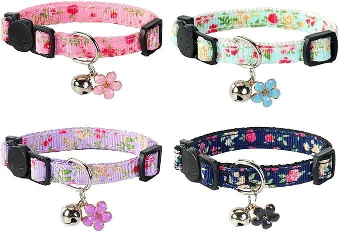 Yizepet Cat Collars with Bells, Breakaway Kitten Collar, Cute Kitty Collar - Image 2