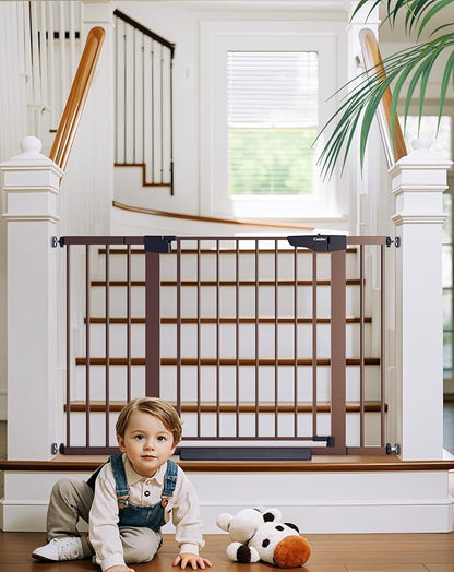Cumbor 29.7-48" Baby Gate for Stairs, Mom's Choice Awards Winner-Dog Gate for by Cumbor