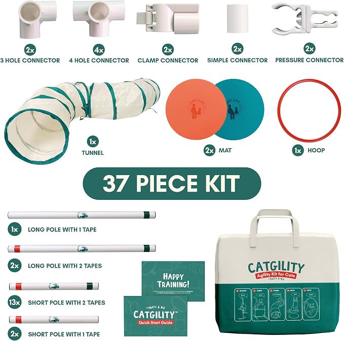 ALBERT & MIA CATGILITY Cat Agility Equipment + Clicker Trainer Guide – Exercise - Image 7