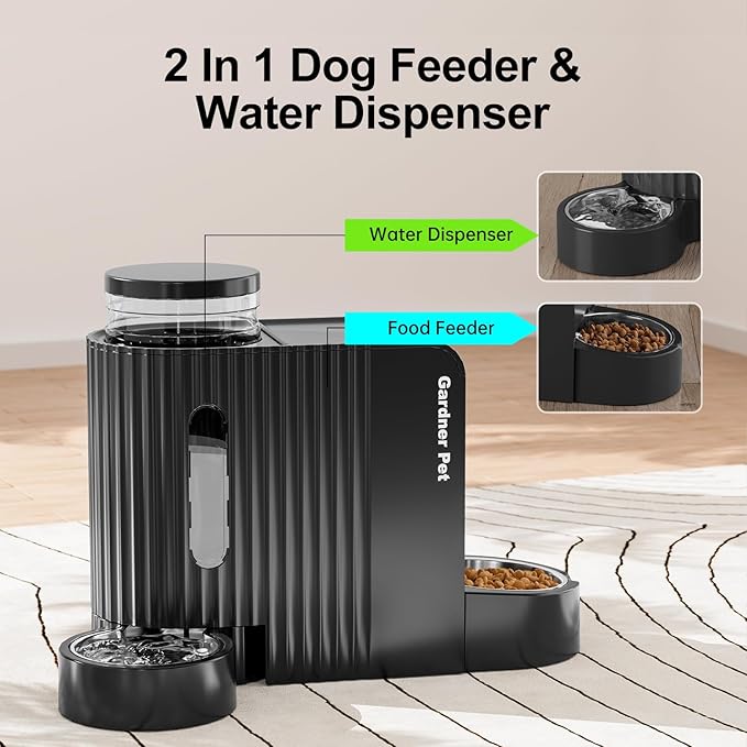 Automatic Gravity Pet Feeder, 1.8 Gallons*2 Dog Feeder and Water Dispenser Set - Image 2