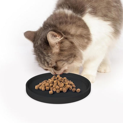 Arespark Pet Silicone Food Mat, Round Eating Tray - Image 4