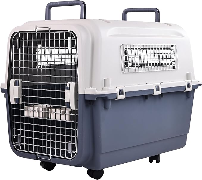 Elevon Plastic Kennels, Plastic Dog Crate, Airline Approved Pet Carrier by ELEVON