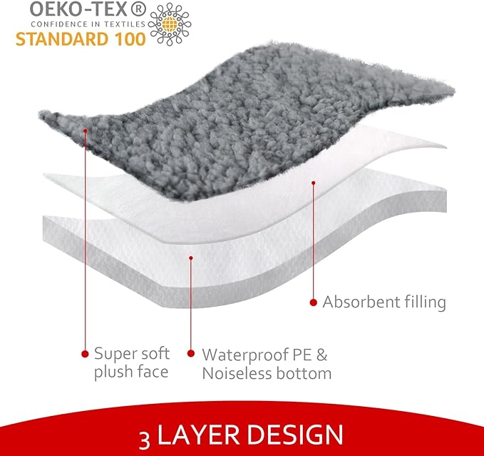 Moonsea Dog Bed Covers Soft Plush Replacement Washable, Waterproof Dog Bed - Image 3