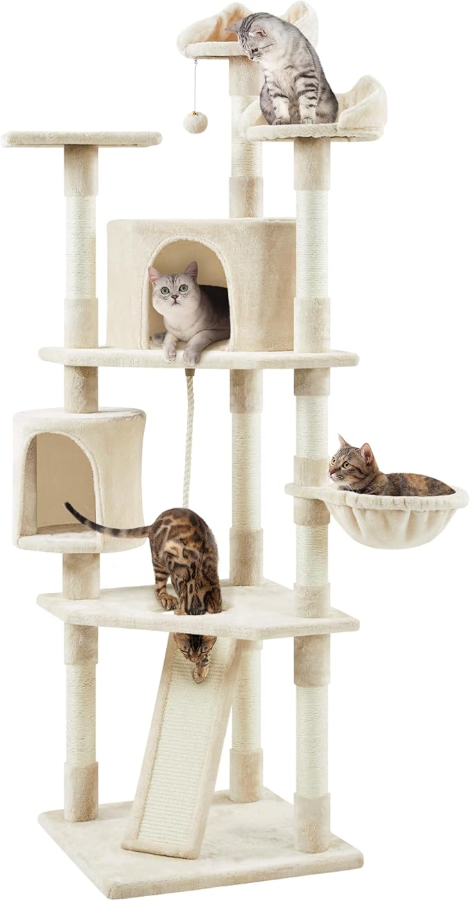 Yaheetech Multi-Level Cat Trees Cat Towers 79in Cat Tree by Yaheetech
