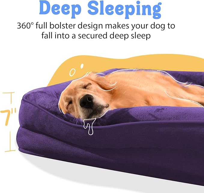 Washable Orthopedic Large Dog Bed - Image 3
