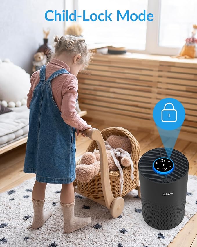 2 Pack Air Purifiers for Home Bedroom, ADTARK Air Cleaner - Image 7