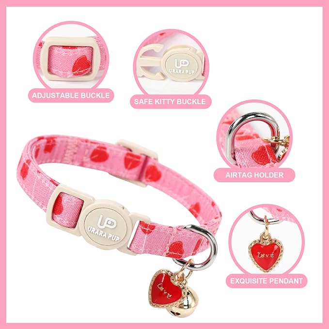 Cat Collar, 2 Pack Cat Collars-Cute Breakaway Cat Collar - Image 3