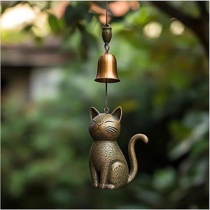 Cat Wind Chime 2025 New Unique Cat Garden Decor Outdoor Cat Statue Themed Gifts - Image 3